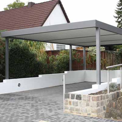 Metall Carport offen